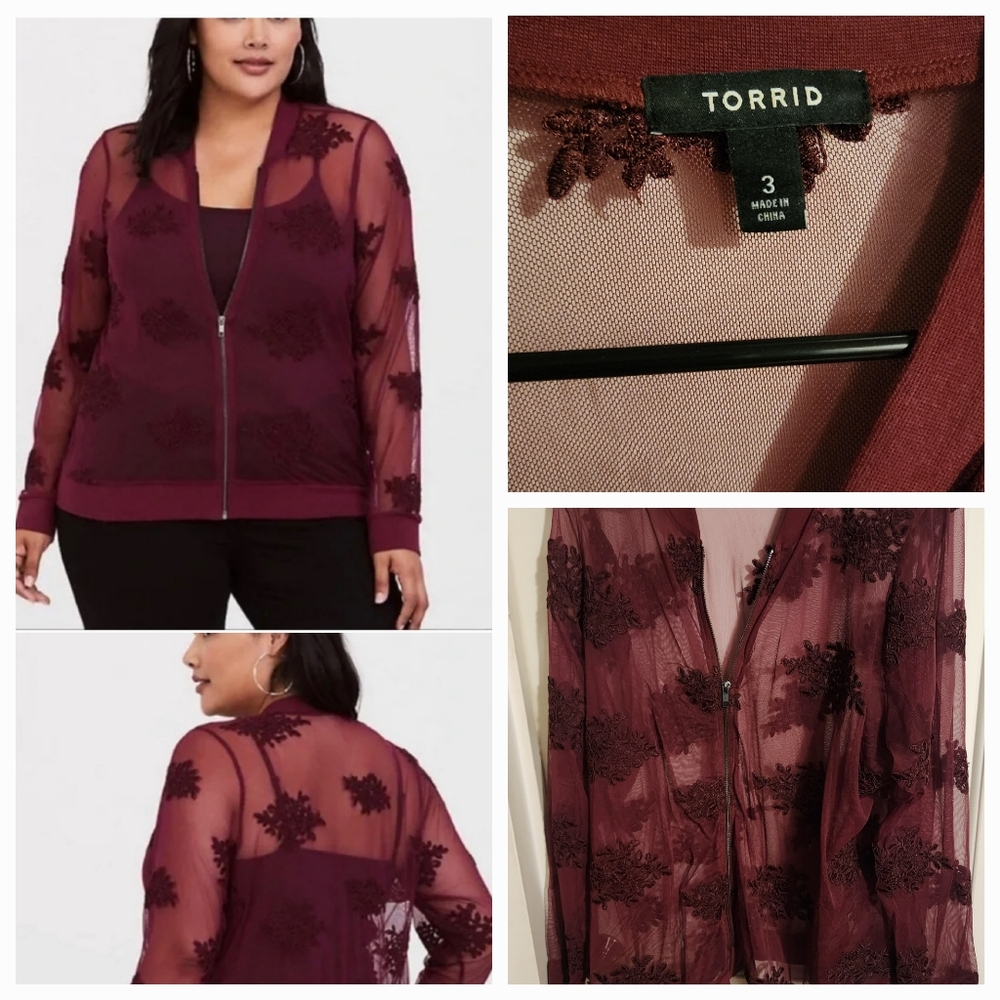 Torrid mesh jacket